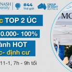 Hội thảo Monash University: TOP 44 toàn cầu_Học bổng $10.000-100%